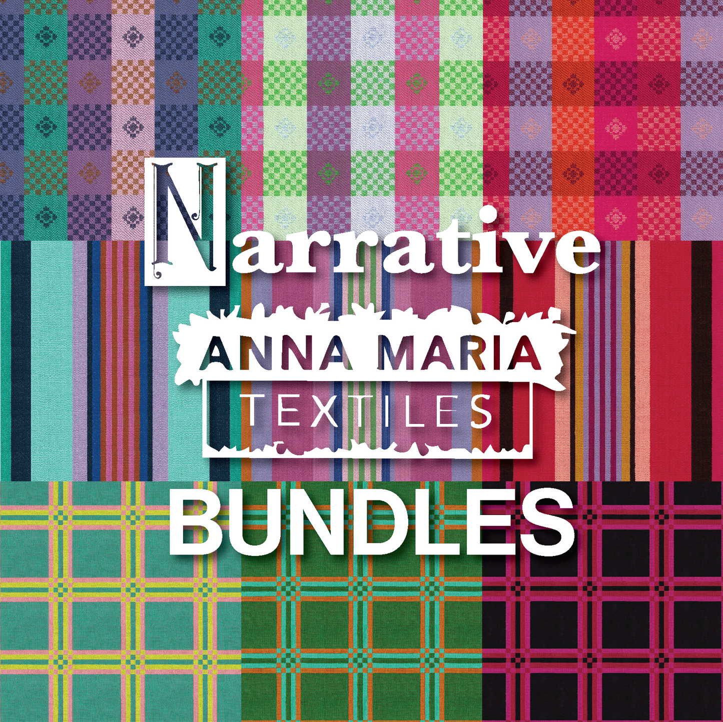 Narrative – Fabric Bundle (9 Prints) – by Anna Maria Textiles