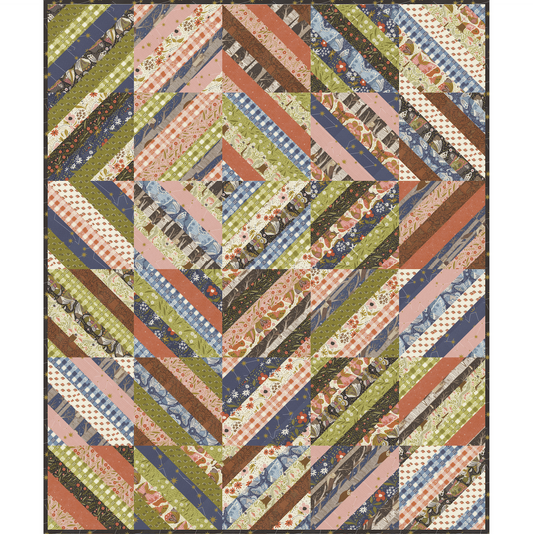 String Me Along Quilt Kit – Featuring Night Owl by Gingiber with Moda Fabrics