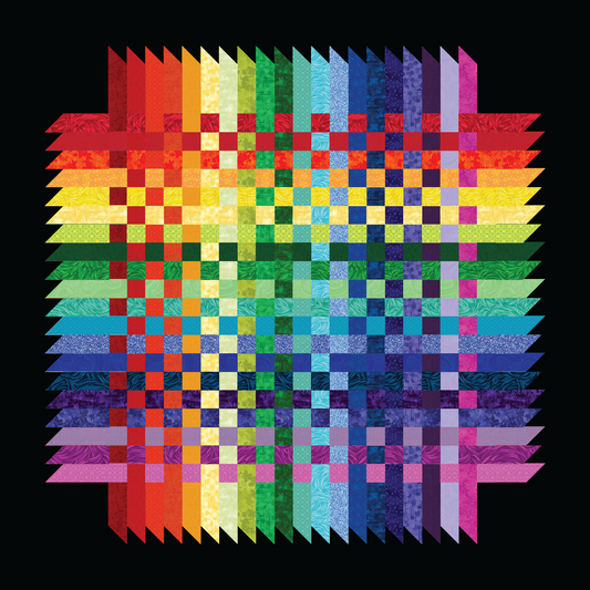 Over & Down Under Quilt Kit – Featuring Under the Rainbow