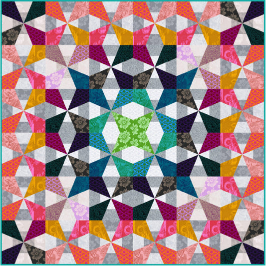 Indelible Mix Quilt Kit featuring Indelible & Indelible: Soft by Anna Maria Textiles