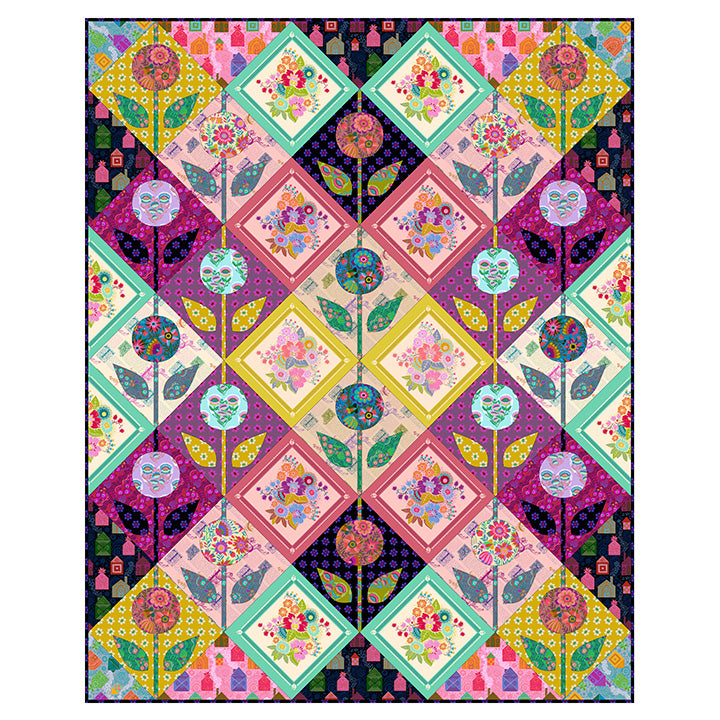 Allegory – Digital Quilt Top by Anna Maria Textiles (62” x 77 ½”)