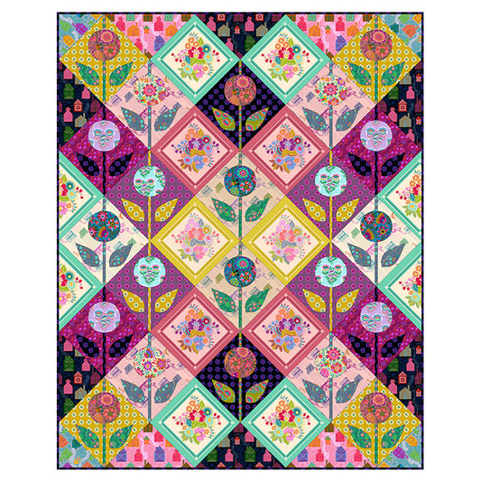 Allegory – Digital Quilt Top by Anna Maria Textiles (62” x 77 ½”)