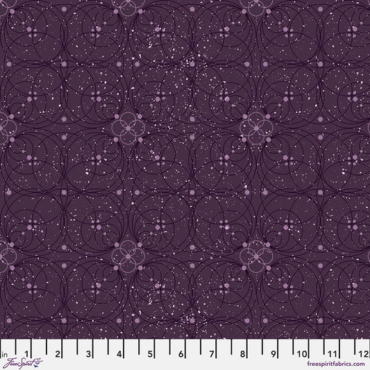 Enrapture - Flourish - Amethyst - by Giucy Giuce with FreeSpirit Fabrics