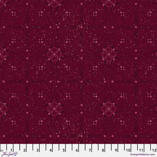 Enrapture - Flourish - Garnet - by Giucy Giuce with FreeSpirit Fabrics