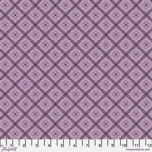 Enrapture - Tiles - Amethyst - by Giucy Giuce with FreeSpirit Fabrics
