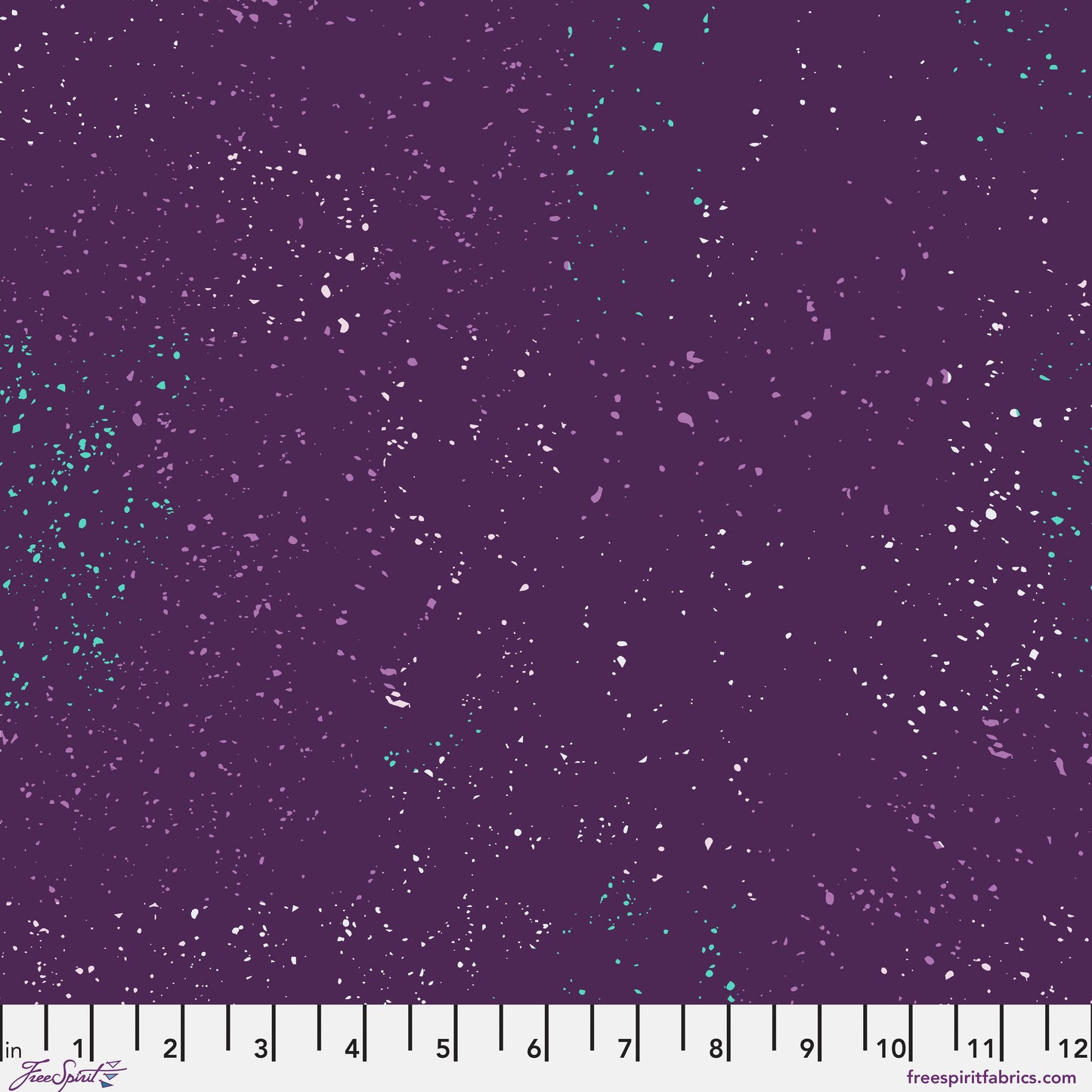 Particles - Deep Plum - by Giucy Giuce with FreeSpirit Fabrics