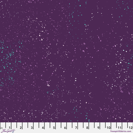 Particles - Deep Plum - by Giucy Giuce with FreeSpirit Fabrics
