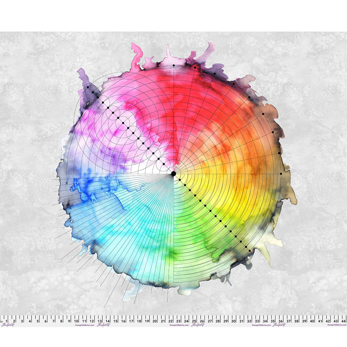 Hue - Color Wheel Panel - by Giucy Giuce with FreeSpirit Fabrics