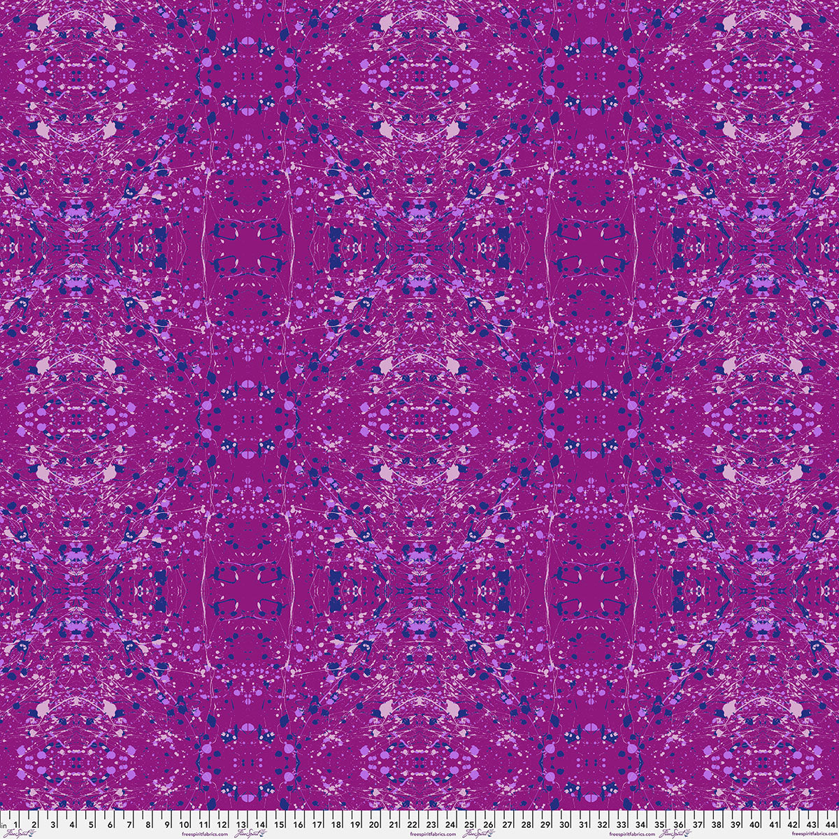 Hue - Rorschach in Violet - by Giucy Giuce with FreeSpirit Fabrics