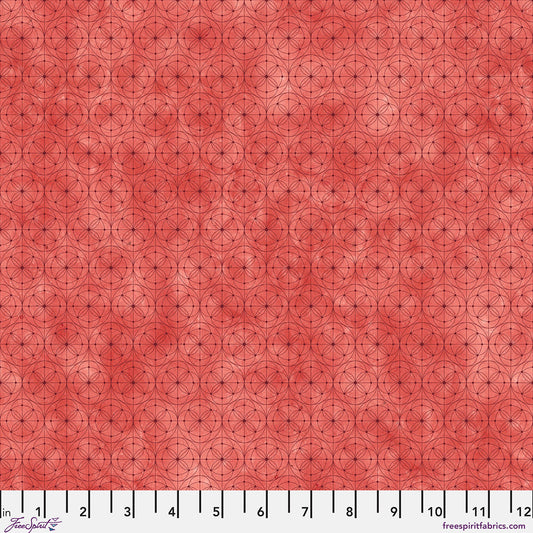 Hue - Geo in Cherry - by Giucy Giuce with FreeSpirit Fabrics