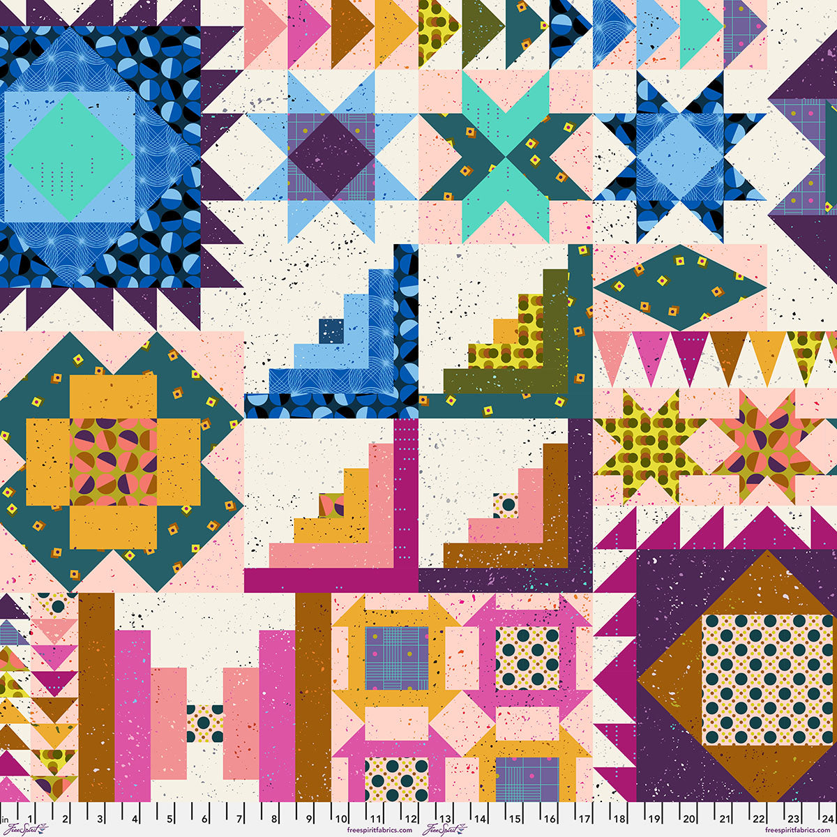 Tchotchkes - Sampler - by Giucy Giuce with FreeSpirit Fabrics