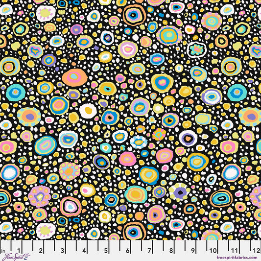 Ode to Roman Glass - Contrast - by Kaffe Fassett with FreeSpirit Fabrics - Black PWGP001.CONTRAST quilt fabric
