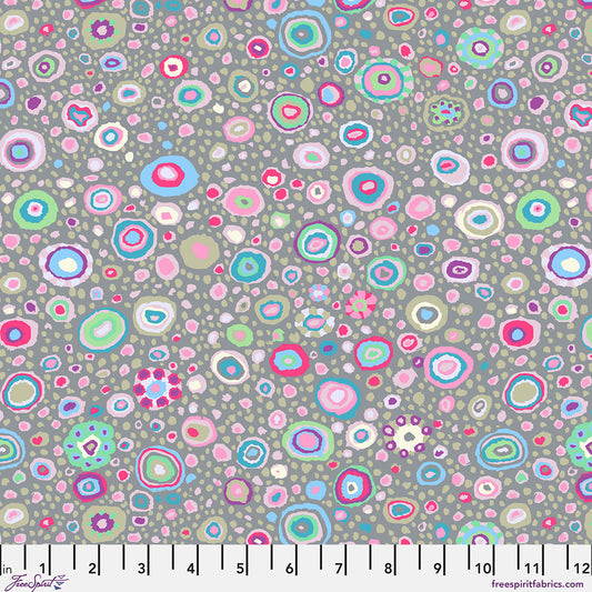 Ode to Roman Glass - Grey - by Kaffe Fassett with FreeSpirit Fabrics - Gray PWGP001.GREY quilt fabric