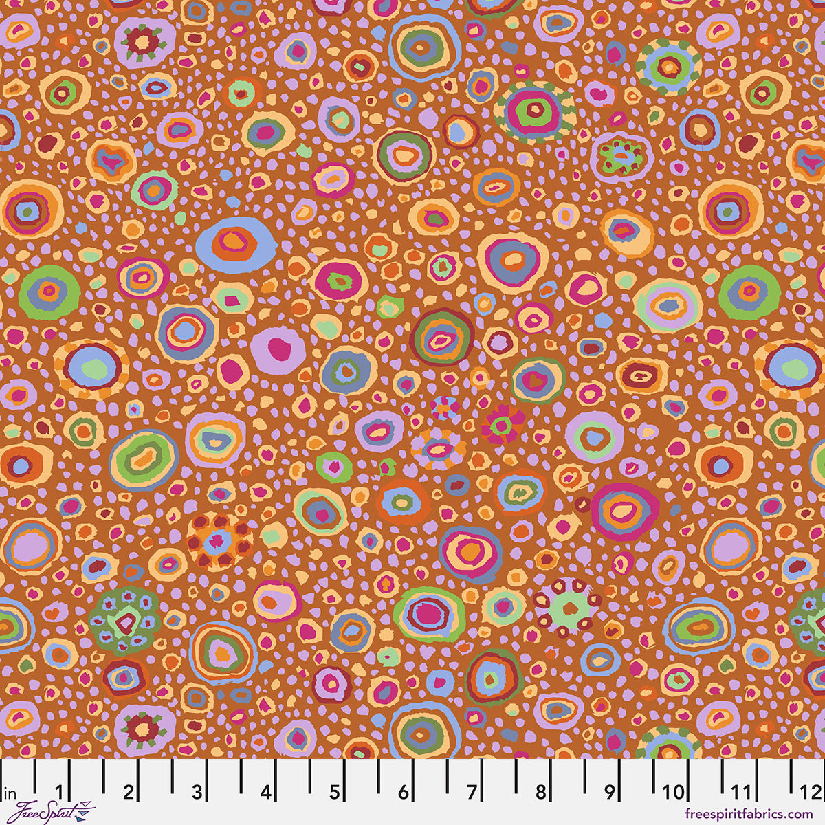 Ode to Roman Glass - Rust - by Kaffe Fassett with FreeSpirit Fabrics - Orange PWGP001.RUST quilt fabric