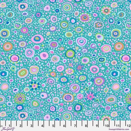 Ode to Roman Glass - Turquoise - by Kaffe Fassett with FreeSpirit Fabrics - Turquoise PWGP001.TURQUOISE quilt fabric