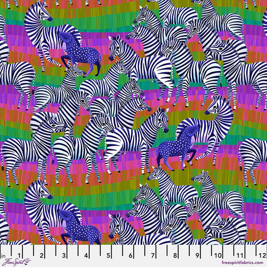 Love in the Wild – Love in the Grasslands - Multi (Half Yard Cut) – by Katy Tanis with FreeSpirit Fabrics