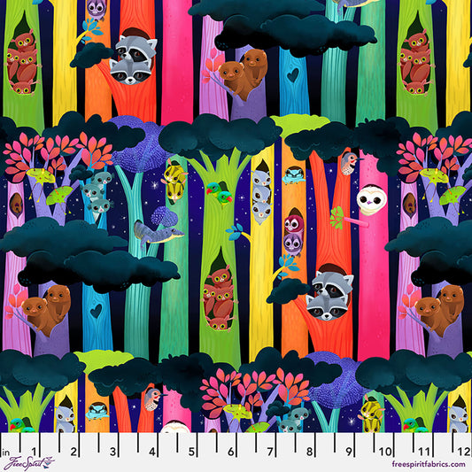 Love Under the Stars - Peekaboo Forest - by Katy Tanis with FreeSpirit Fabrics