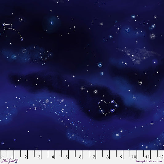 Love Under the Stars - Midnight Sky - by Katy Tanis with FreeSpirit Fabrics
