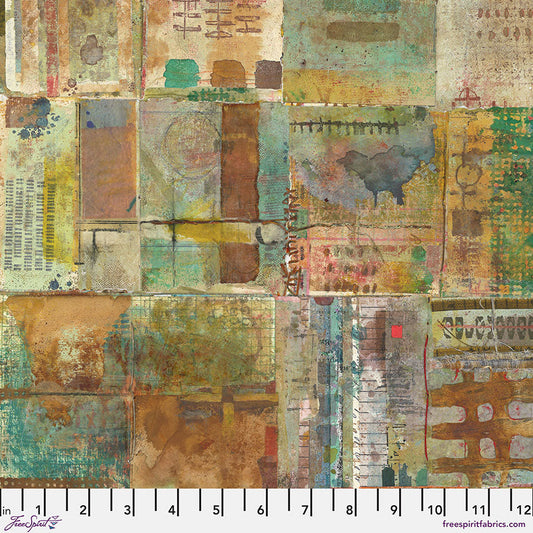 On Your Mark – Page by Page - Desert (Half Yard Cut) – by Seth Apter with FreeSpirit Fabrics