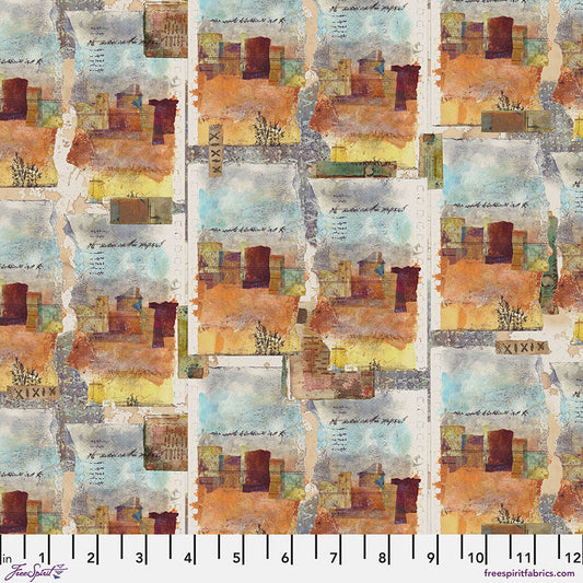 On Your Mark – Landmark - Desert (Half Yard Cut) – by Seth Apter with FreeSpirit Fabrics