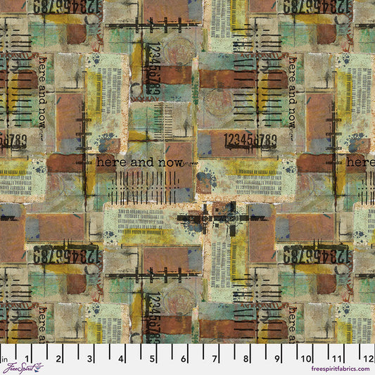 On Your Mark – Here and Now - Desert (Half Yard Cut) – by Seth Apter with FreeSpirit Fabrics