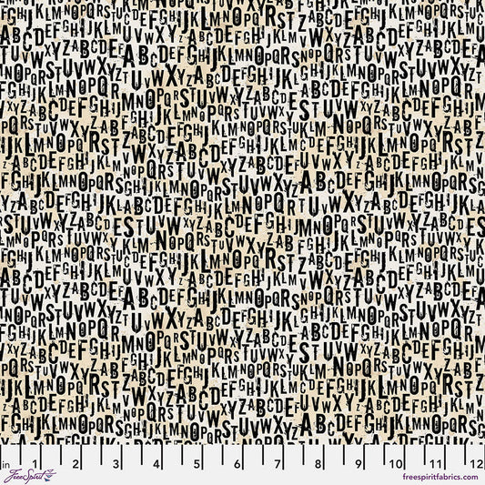 On Your Mark – Chain Letter - Paper (Half Yard Cut) – by Seth Apter with FreeSpirit Fabrics