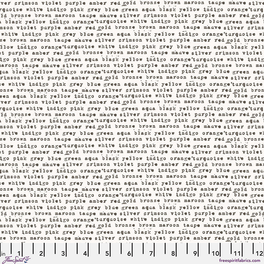 Stamped - Monochrome - Half Yard Cut - by Seth Apter with FreeSpirit Fabrics