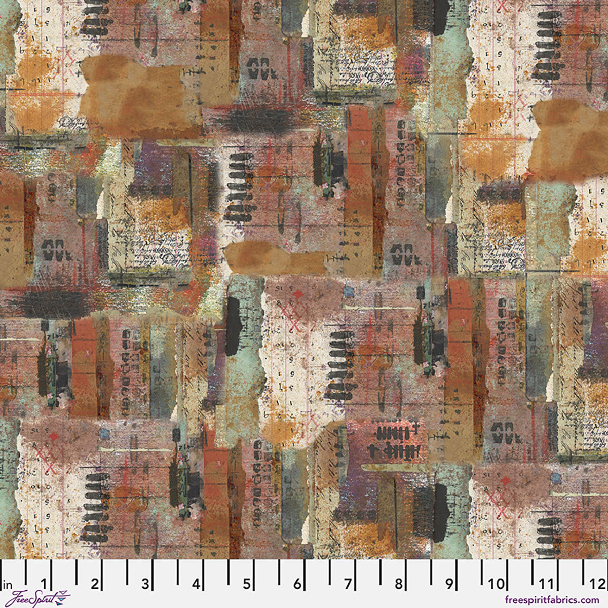 Desert Garden in Earth, One Layer Away by Seth Apter for FreeSpirit Fabrics quilting cotton