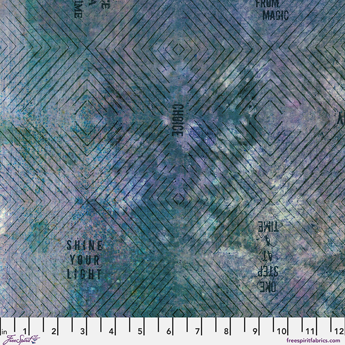 Enchanted Ombre in Celestial, One Layer Away by Seth Apter for FreeSpirit Fabrics quilting cotton