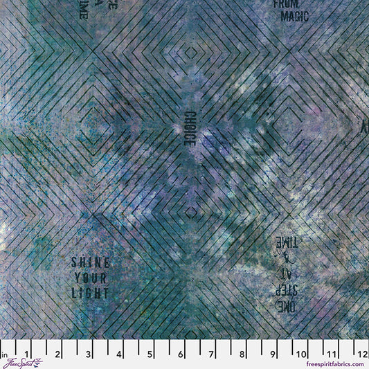 Enchanted Ombre in Celestial, One Layer Away by Seth Apter for FreeSpirit Fabrics quilting cotton