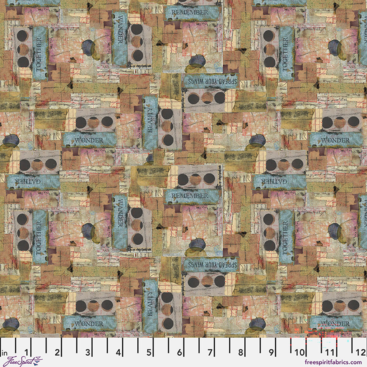Patch in Desert, One Layer Away by Seth Apter for FreeSpirit Fabrics quilting cotton