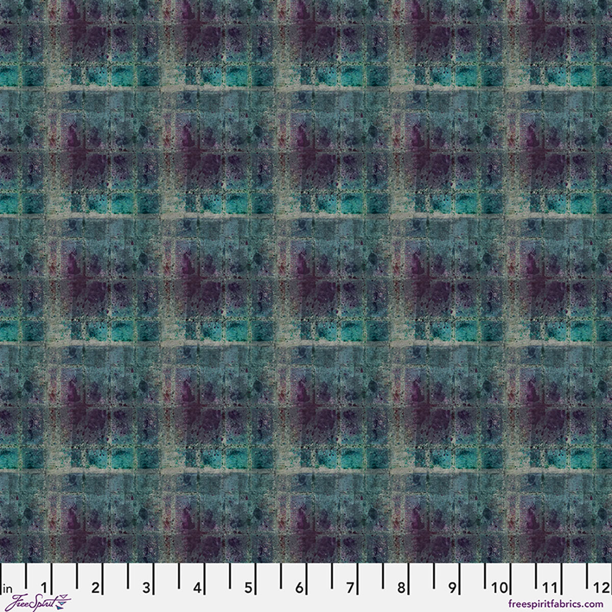 Jewel Plaid in Galaxy, One Layer Away by Seth Apter for FreeSpirit Fabrics quilting cotton