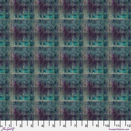 Jewel Plaid in Galaxy, One Layer Away by Seth Apter for FreeSpirit Fabrics quilting cotton