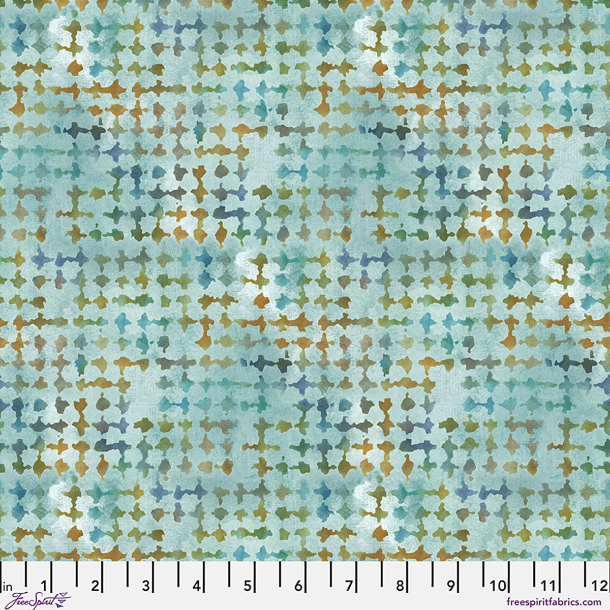 Mesh Mash in Sky, One Layer Away by Seth Apter for FreeSpirit Fabrics quilting cotton