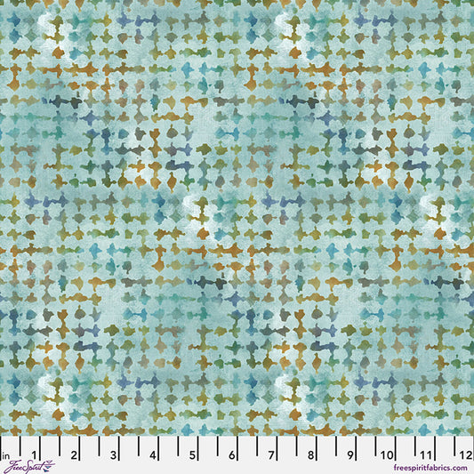 Mesh Mash in Sky, One Layer Away by Seth Apter for FreeSpirit Fabrics quilting cotton