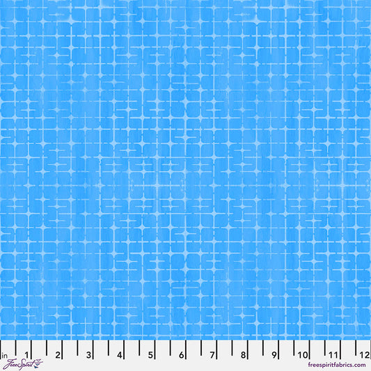 Textures - Plaid in Blue - by Sue Penn with Free Spirit Fabrics