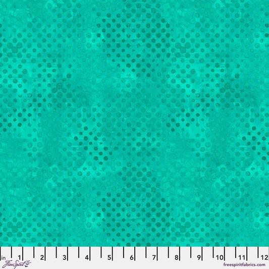 Textures - Sprinkles in Turquoise - by Sue Penn with Free Spirit Fabrics