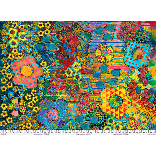 Dragonfly Dance - Dragonfly Dance Panel - Multi – by Sue Penn Designs with FreeSpirit Fabrics