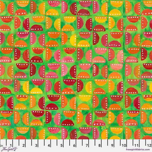 Dragonfly Dance - Pinwheel Party - Lime – by Sue Penn Designs with FreeSpirit Fabrics
