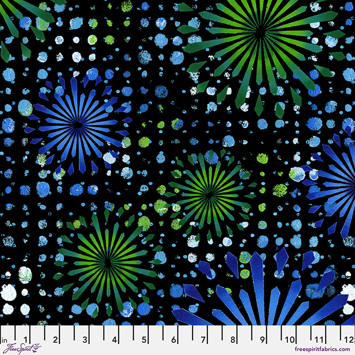 Radiant Grove - Midnight Bloom - by Sue Penn with FreeSpirit Fabrics