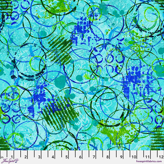 Radiant Grove - Echo Rings - by Sue Penn with FreeSpirit Fabrics