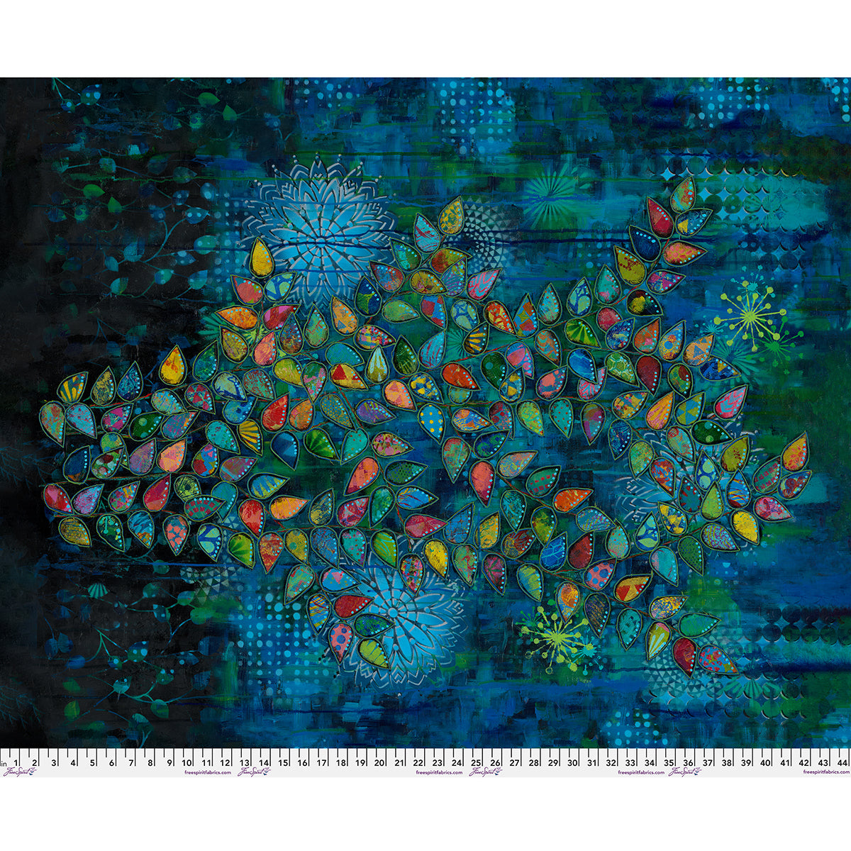 Radiant Grove - Branches in Bloom Panel - by Sue Penn with FreeSpirit Fabrics