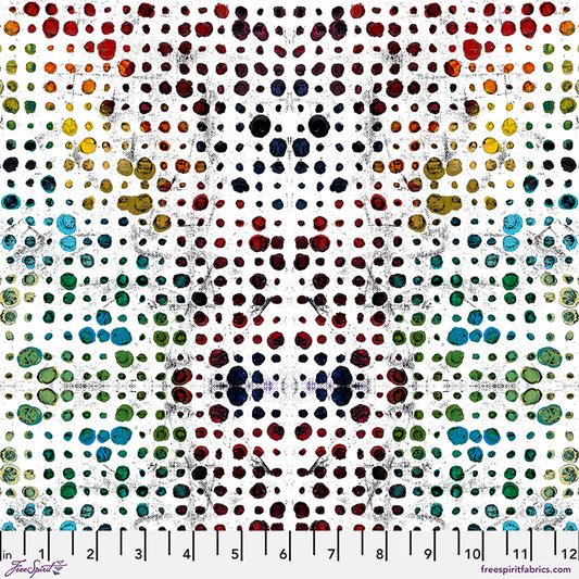 Radiant Grove - SM Glow in White - by Sue Penn with FreeSpirit Fabrics