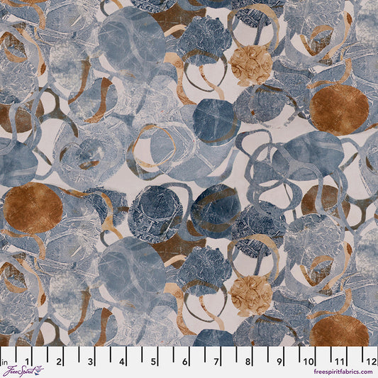 Golden Touch - Orbit - Oyster (Half Yard Cut) by Sarah Sczepanski with Free Spirit Fabrics