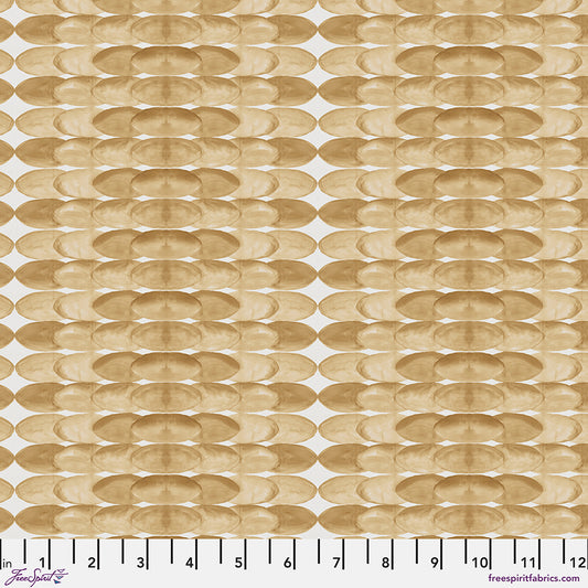 Golden Touch - Golden Coins - Gold (Half Yard Cut) by Sarah Sczepanski with Free Spirit Fabrics