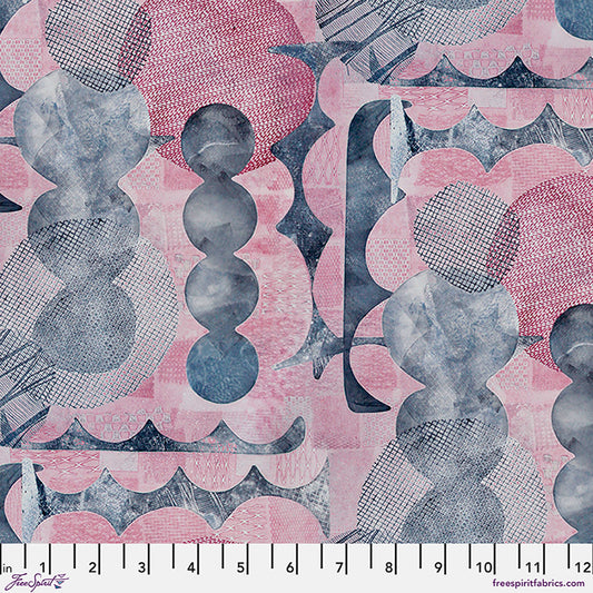 Into Focus - Pink Abstract - by Sarah Sczepanski with FreeSpirit Fabrics