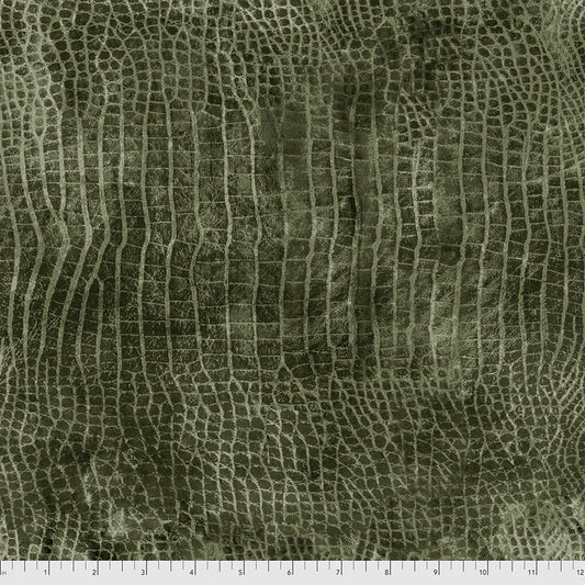 Worn Croc - Bayou - by Tim Holtz with Free Spirit Fabrics