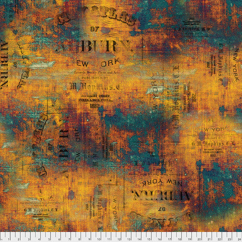 Abandoned - Urban Grunge - Patina (Half Yard Cut) - by Tim Holtz with Free Spirit Fabrics