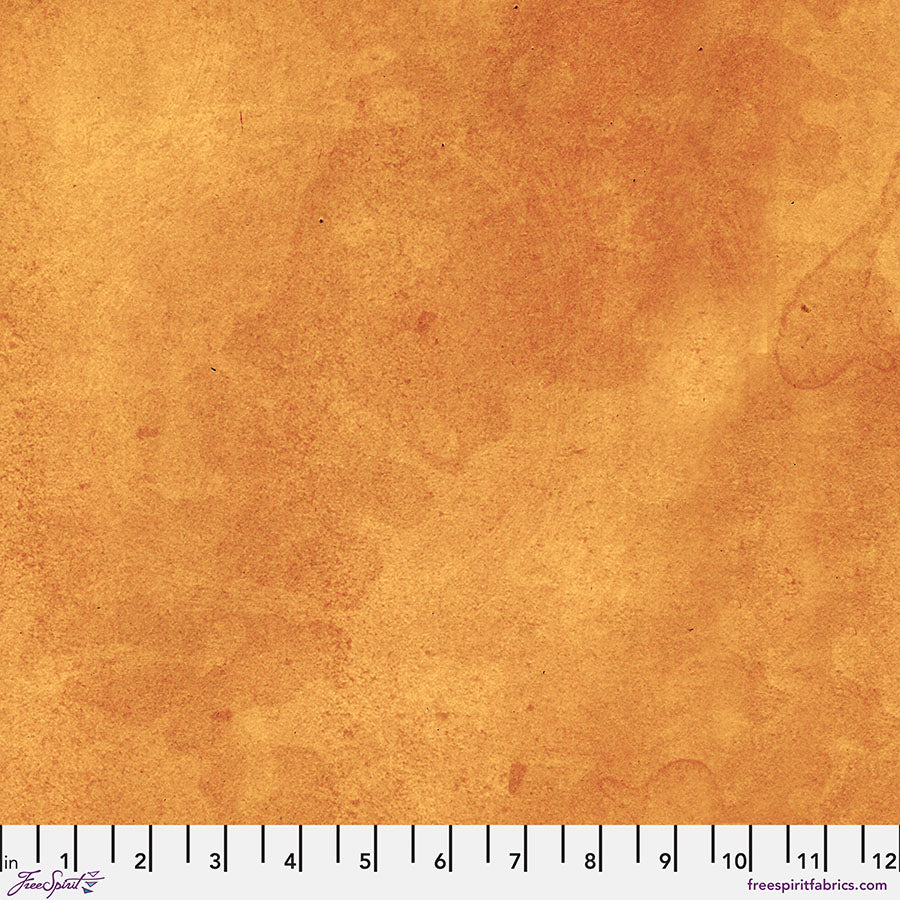 Eclectic Elements Palette Orange - Vintage (Half Yard Cut) by Tim Holtz with Free Spirit Fabrics