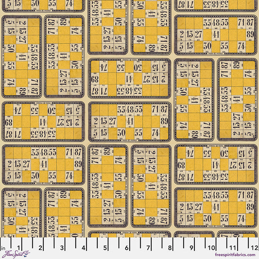 Eclectic Elements Palette Yellow - Numbers PREORDER SHIPS JANUARY 2025 (Half Yard Cut) by Tim Holtz with Free Spirit Fabrics